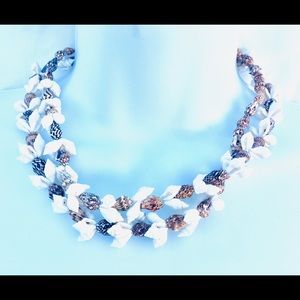 Necklace, natural seashells,
